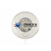Led Interieurverlichting voorzien warm white licht 12V witte rand & schakelaar rond 80